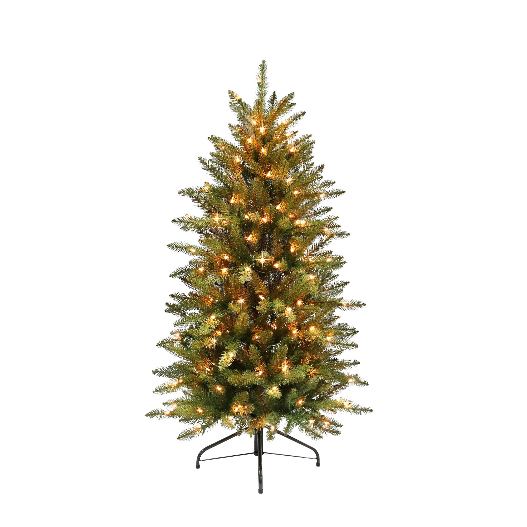6 Pack: 4.5ft. Pre-Lit Pencil Fraser Fir Artificial Christmas Tree, Clear Lights